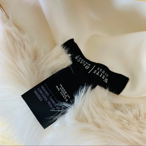 NEUTRAL FAUX FUR COLLAR STYLE: 570059973 Off white - Picture 4 of 4